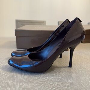 Gucci Burgundy Patent Leather Heels